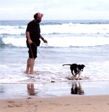 On the beach